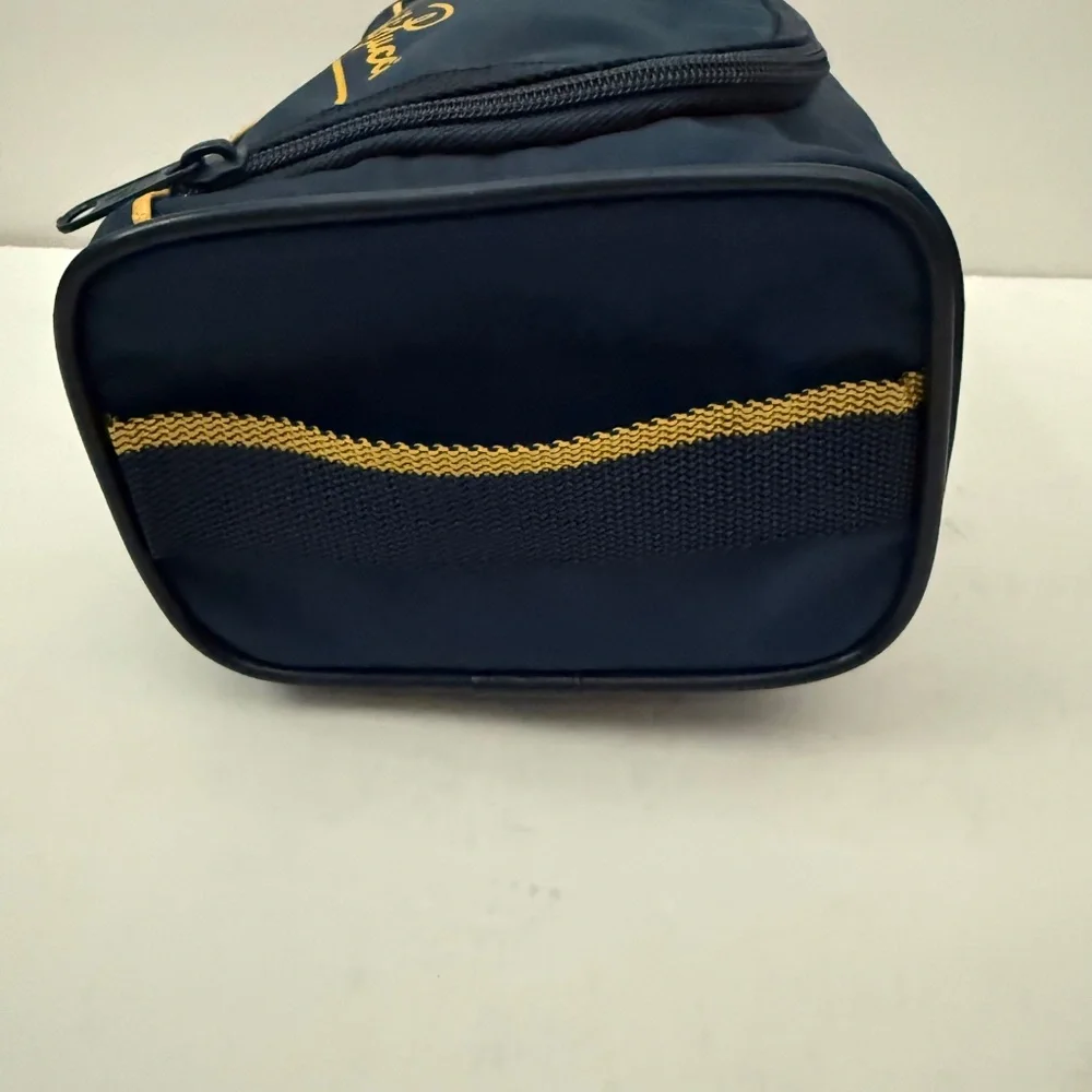 Vintage Emilio‎ Pucci 1970's Nylon Cosmetic Toiletry Travel Bag Blue Yellow
